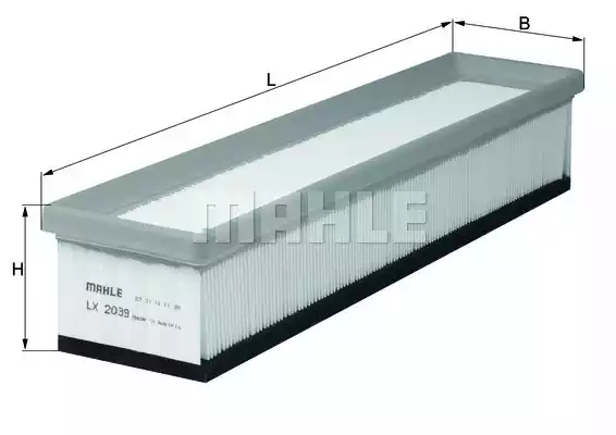 Воздушный фильтр MAHLE/KNECHT LX2039