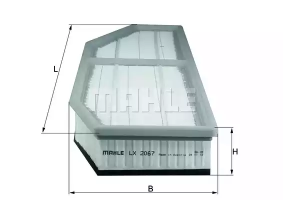 Воздушный фильтр MAHLE/KNECHT LX2067