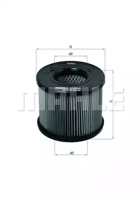 Воздушный фильтр MAHLE/KNECHT LX2283