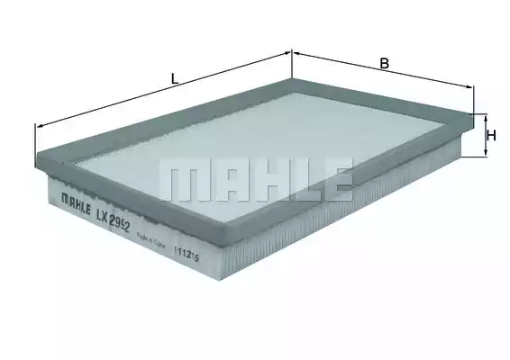 Воздушный фильтр MAHLE/KNECHT LX2992