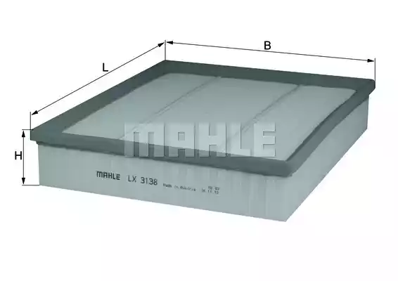 Воздушный фильтр MAHLE/KNECHT LX3138