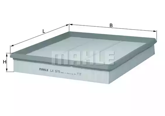 Фильтр воздушный MAHLE/KNECHT LX579
