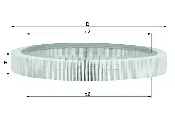 LX61 MAHLE/KNECHT Фильтр воздушный