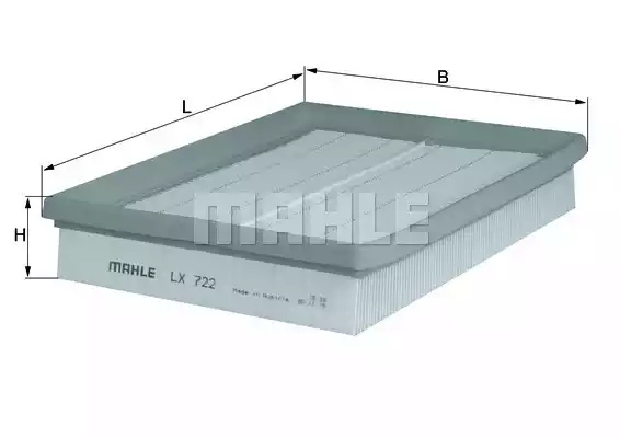 Воздушный фильтр MAHLE/KNECHT LX722