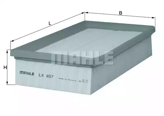 Воздушный фильтр MAHLE/KNECHT LX857