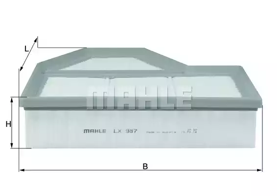 Воздушный фильтр MAHLE/KNECHT LX987