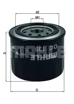 OC139 KNECHT Масляный фильтр