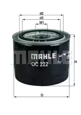 OC222 KNECHT Масляный фильтр