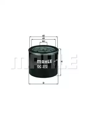 Масляный фильтр MAHLE/KNECHT OC272