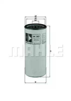 Масляный фильтр MAHLE/KNECHT OC282