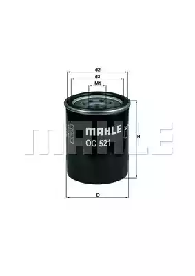 Масляный фильтр MAHLE/KNECHT OC521