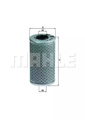 Масляный фильтр MAHLE/KNECHT OX103D