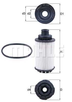Масляный фильтр MAHLE/KNECHT OX1137D