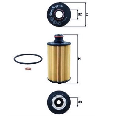 Масляный фильтр MAHLE/KNECHT OX1141D