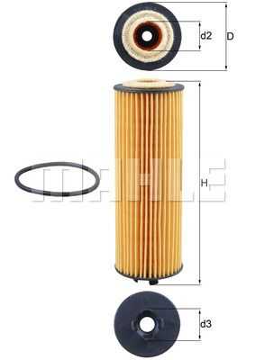Масляный фильтр MAHLE/KNECHT OX1155D