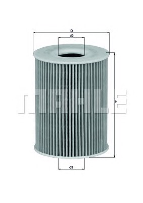 Масляный фильтр MAHLE/KNECHT OX254D3