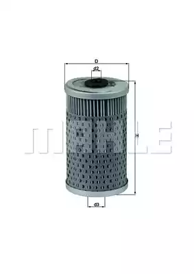 Масляный фильтр MAHLE/KNECHT OX34D