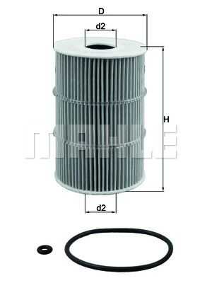 Масляный фильтр MAHLE/KNECHT OX378D