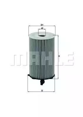 Масляный фильтр MAHLE/KNECHT OX417D