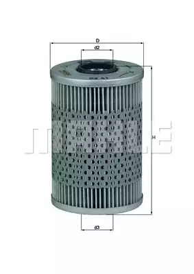 Масляный фильтр MAHLE/KNECHT OX41D