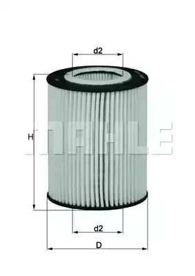 Масляный фильтр MAHLE/KNECHT OX433D