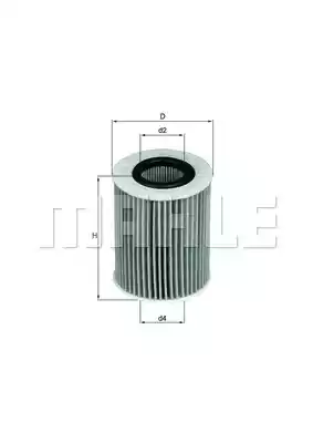 Масляный фильтр MAHLE/KNECHT OX437D