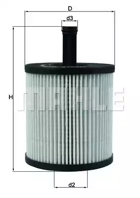 Масляный фильтр MAHLE/KNECHT OX556D
