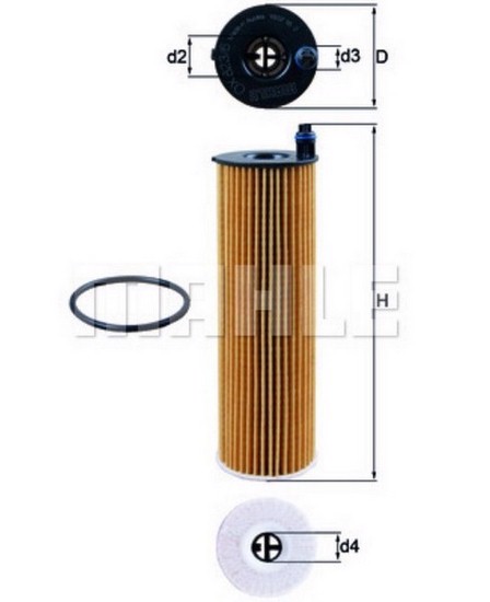 OX823/6D MAHLE/KNECHT Фильтр масляный