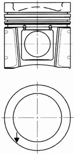 Поршень двигателя KOLBENSCHMIDT 40 030 600