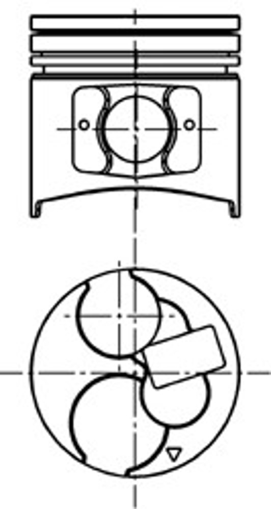 Поршень двс KOLBENSCHMIDT 40069600