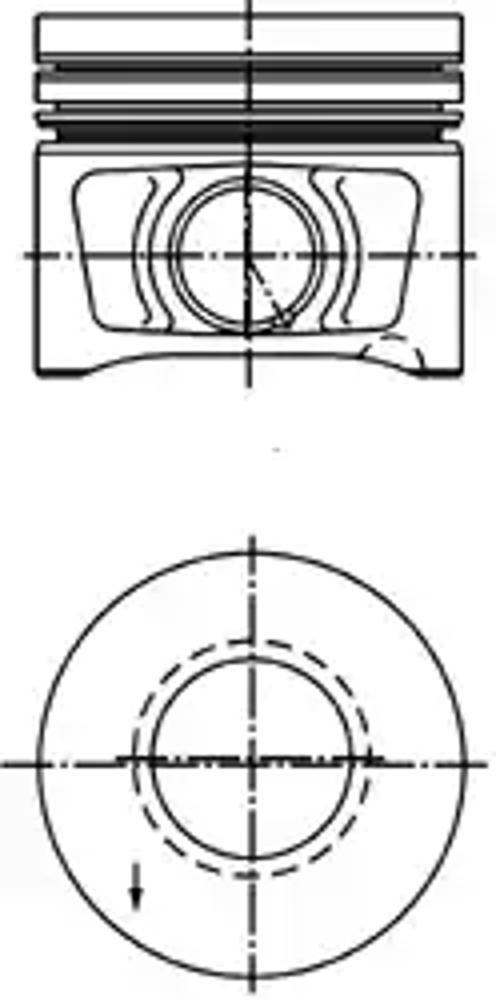 Поршень двс KOLBENSCHMIDT 40387600