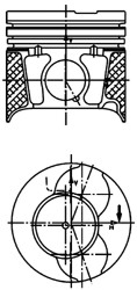 Поршень двс KOLBENSCHMIDT 40469610