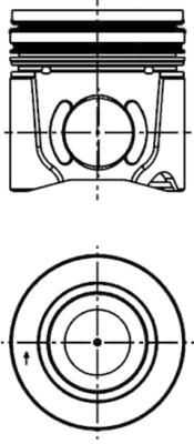 41077620 поршень d103mm +1.00 KOLBENSCHMIDT 41077620