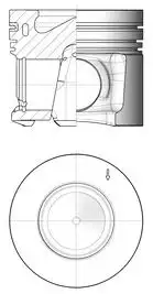 Поршень двс bmw 3.0 n57 +0.25mm KOLBENSCHMIDT 41268610