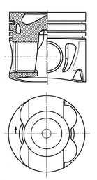 Piston mercedes benz 8300 KOLBENSCHMIDT 41712600