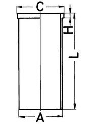 Гильза цилиндра KOLBENSCHMIDT 89319190