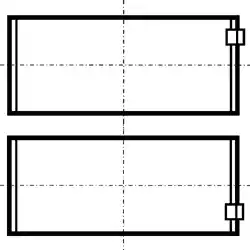 Вкладыши шатунные пара KOLBENSCHMIDT 79 408 600