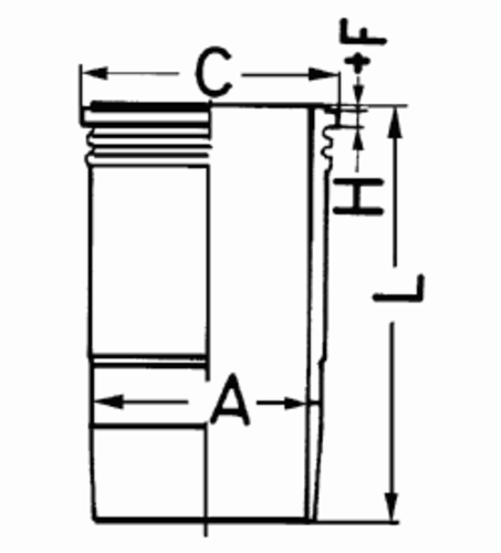 89 395 110 гильза цилиндра с высок.буртом v6-12 d128 h+f10.42+1 KOLBENSCHMIDT 89 395 110