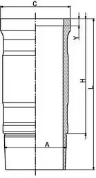 89 917 110 гильза цилиндра d127 KOLBENSCHMIDT 89 917 110