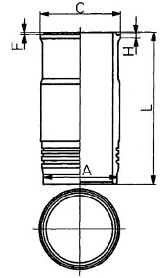 Гильза цилиндра KOLBENSCHMIDT 89464110