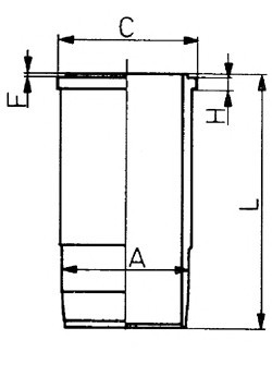 Гильза цилиндра KOLBENSCHMIDT 89588110