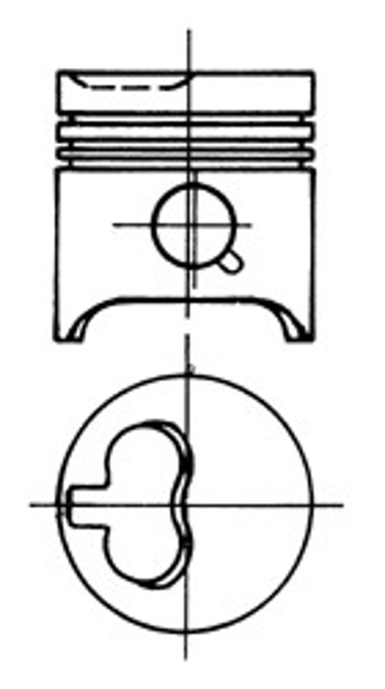 Поршень двс KOLBENSCHMIDT 93648700