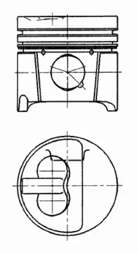 94786710 KOLBENSCHMIDT Поршень ДВС Peugeot. Citroen 1.9TD XUD9TE/TF =83 3x2x3 +0.50 92>