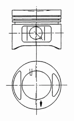 Поршень двигателя KOLBENSCHMIDT 94870700