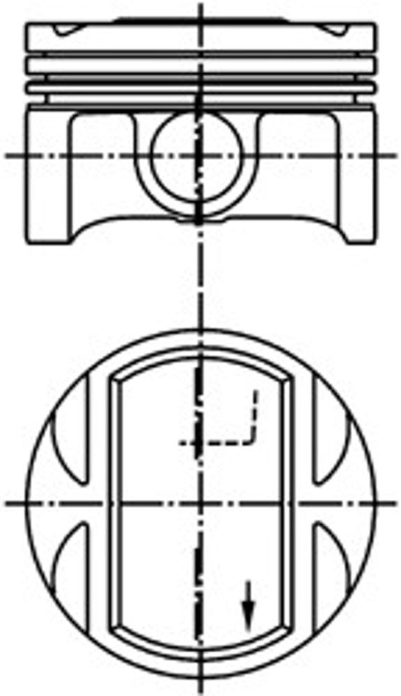 Поршень двс KOLBENSCHMIDT 94954600