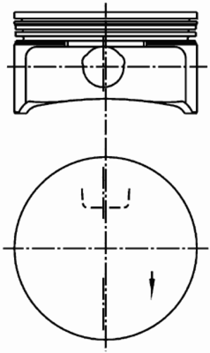 99 741 601 KOLBENSCHMIDT Поршень двигателя