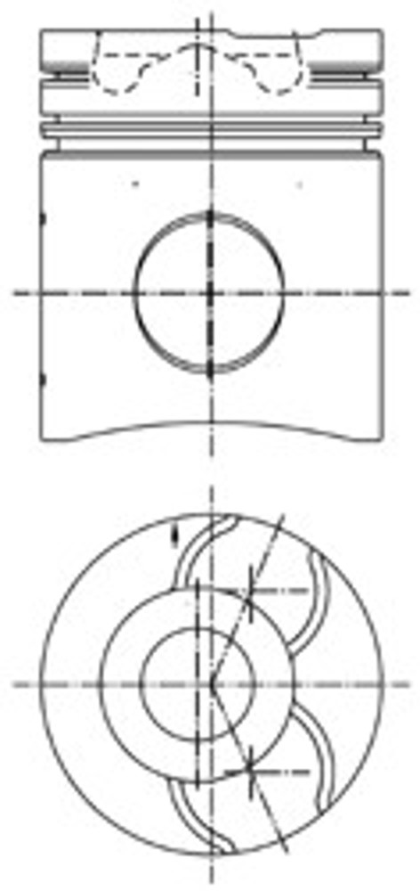 Поршень двс KOLBENSCHMIDT 99751600