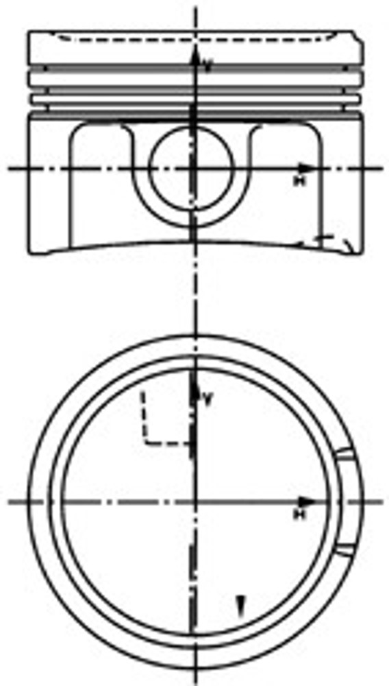 Поршень двс KOLBENSCHMIDT 99933620
