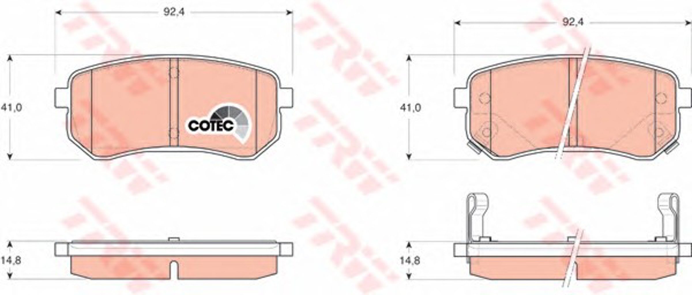 5610700 KONSTEIN Колодки тормозные дисковые