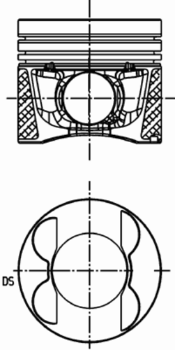 поршень KOLBENSCHMIDT 40 095 600